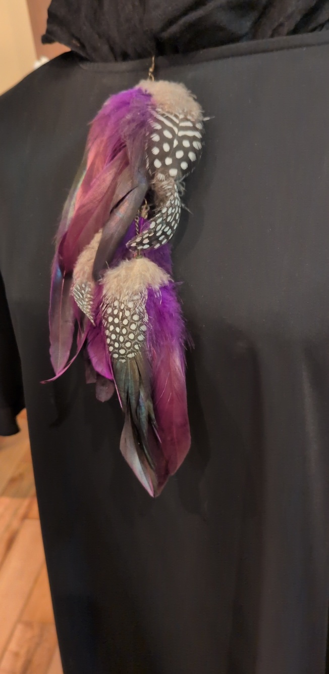 Single Feather Earring Hamdmade Etsy 10" - Picture 2 of 2
